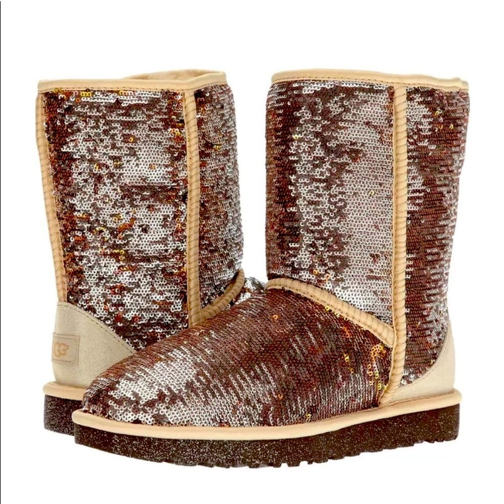 Ugg Reversible Sequin Classic Short Boot
